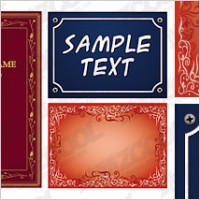 Practical lace border vector material-4