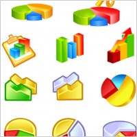 practical statistics class icon vector