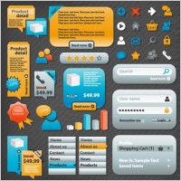 practical web design elements 02 vector
