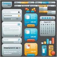 practical web design elements 03 vector