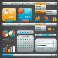 practical web design elements 04 vector