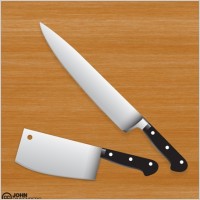 Premium Chef / Butcher Knife Vector Set