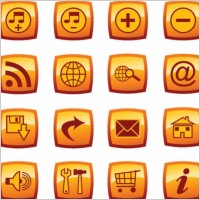 press the button web design icon vector
