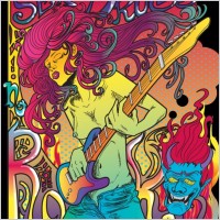 Psychedelic Rock Star Poster Vector