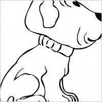 Puppy Side View clip art