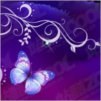 Purple Butterfly Dream Background Patterns Free Vector For Free 