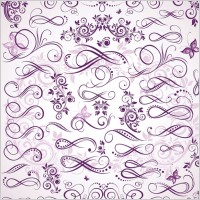 purple fine pattern vector
