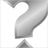 Question Mark Silver clip art