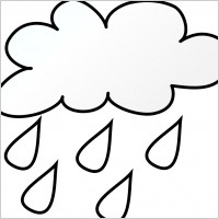 Rain Line Art