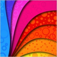 Rainbow Colors on Vector Background
