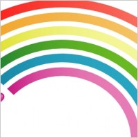 Rainbow From Light Emitting Diodes clip art