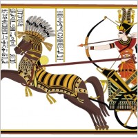 ramses ii battle of stone diego card vector