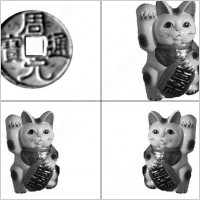 random japanese objects brush