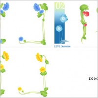 Rattan, fruit, flowers lace pattern