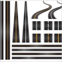 realistic highway 05 vector