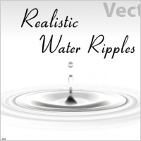 Realistic Vector Water Ripples