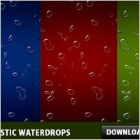 Realistic Waterdrops Background PSD