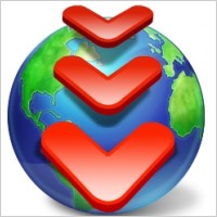 Red arrow on earth