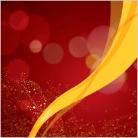 Red Background Vector Yellow Ribbon