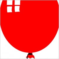 Red Baloon Helium Party clip art
