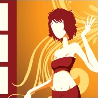 Red Girl Vector