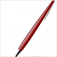 Red Glossy Pen clip art