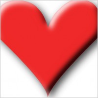 Red Heart Valentine clip art
