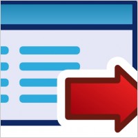 Red Menu Icon Set Right clip art