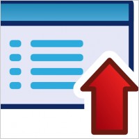 Red Menu Icon Set Up clip art