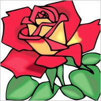 Red Rose clip art
