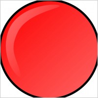 Red Round Button clip art
