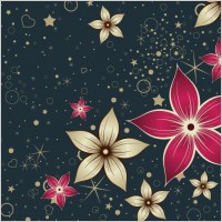

								Red Silk Flower Design							
