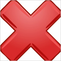 Red X Cross Wrong Not clip art