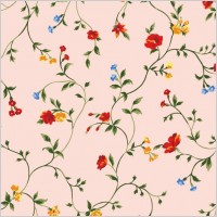 red yellow and blue small flowers vector background