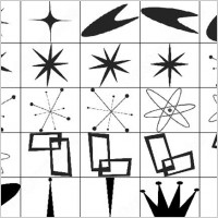 retro shapes brush