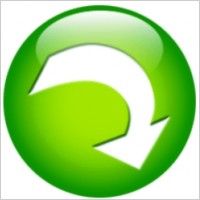 Return arrow in green round