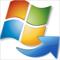 Return arrow window flag