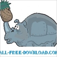 Rhino with Pineapple