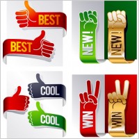 ribbon vector beautiful gesture