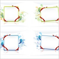 ribbon wound bulletin board with the trend pattern vector