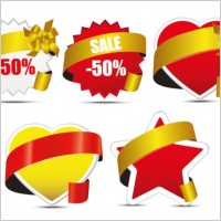 ribbon wound theme icon vector