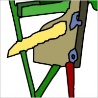 Robot Made Of Tools clip art