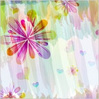 romantic floral pattern background vector design 1
