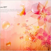 romantic floral pattern background vector design 4