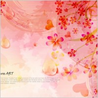 romantic floral pattern background vector design 5