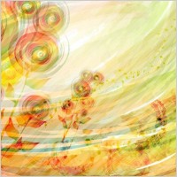 romantic floral pattern design background vector 2