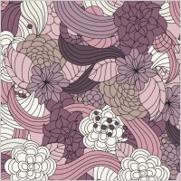 Romantic Flowers Vector Pattern
