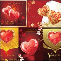 romantic heartshaped tread pattern vector