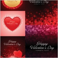 romantic love cards and background vector