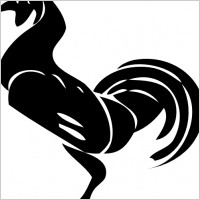 Rooster Silhouette clip art
